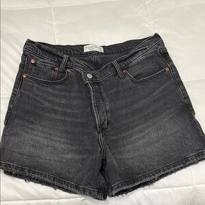 Women's Black Denim Shorts A&F